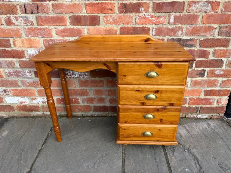 Solid Pine Dressing Table - Good Condition 