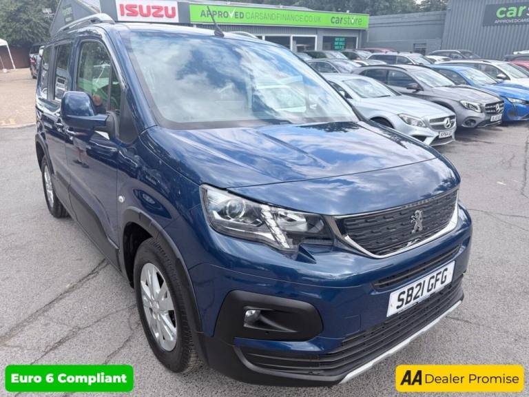 2021 Peugeot Rifter Blue 1.5 BlueHDi Allure MPV, 22,100 miles, Euro 6, 5-speed manual, Disabled M...