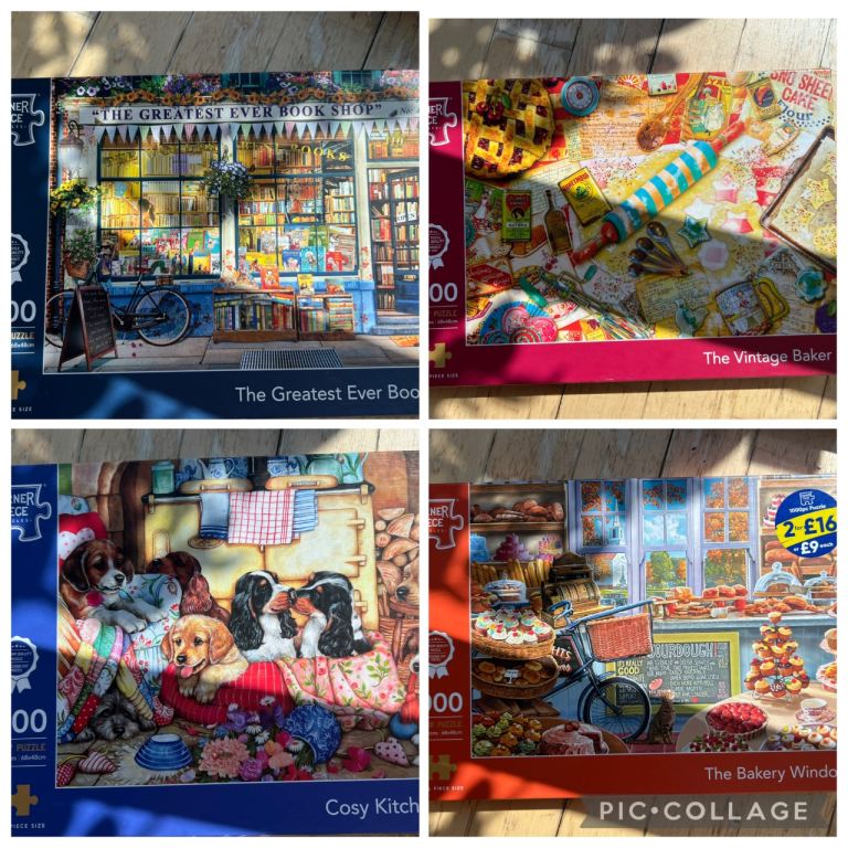 4x 1000 piece jigsaw puzzle bundle