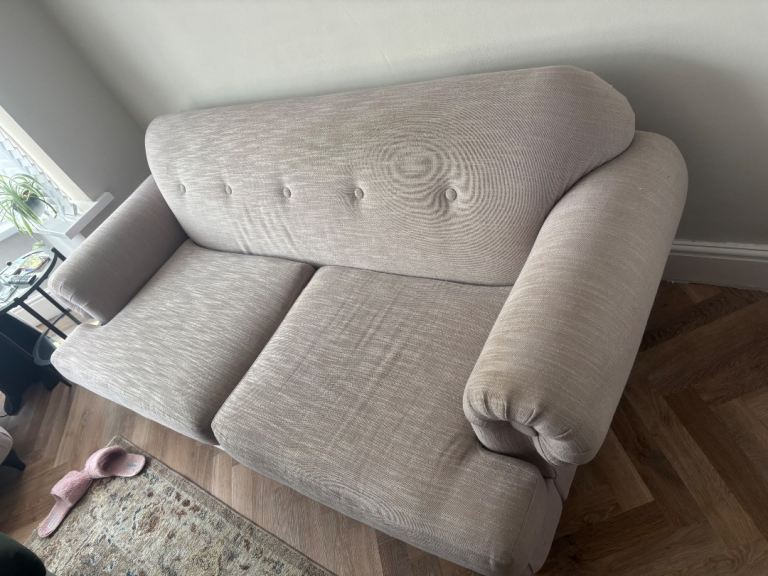 DFS 3 seater sofa, chair and footstool