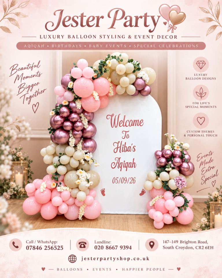 🎈 Balloon Decorations for Birthdays & Special Events 🎈
Make your celebration extra special with be