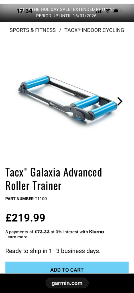 image for Tacx Galaxcia advanced roller trainer