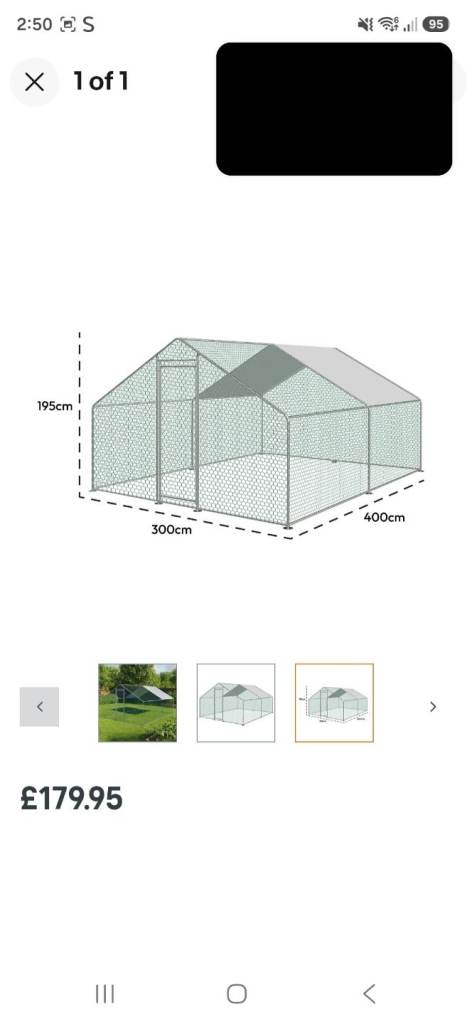 New chicken Rabbit outdoor cage run