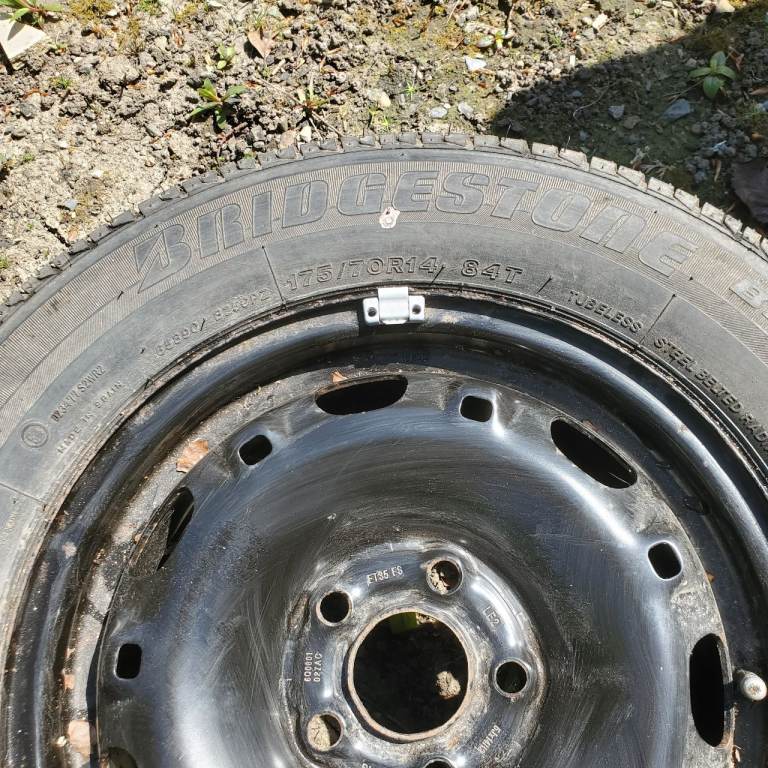 VW Polo tyre and wheel. 