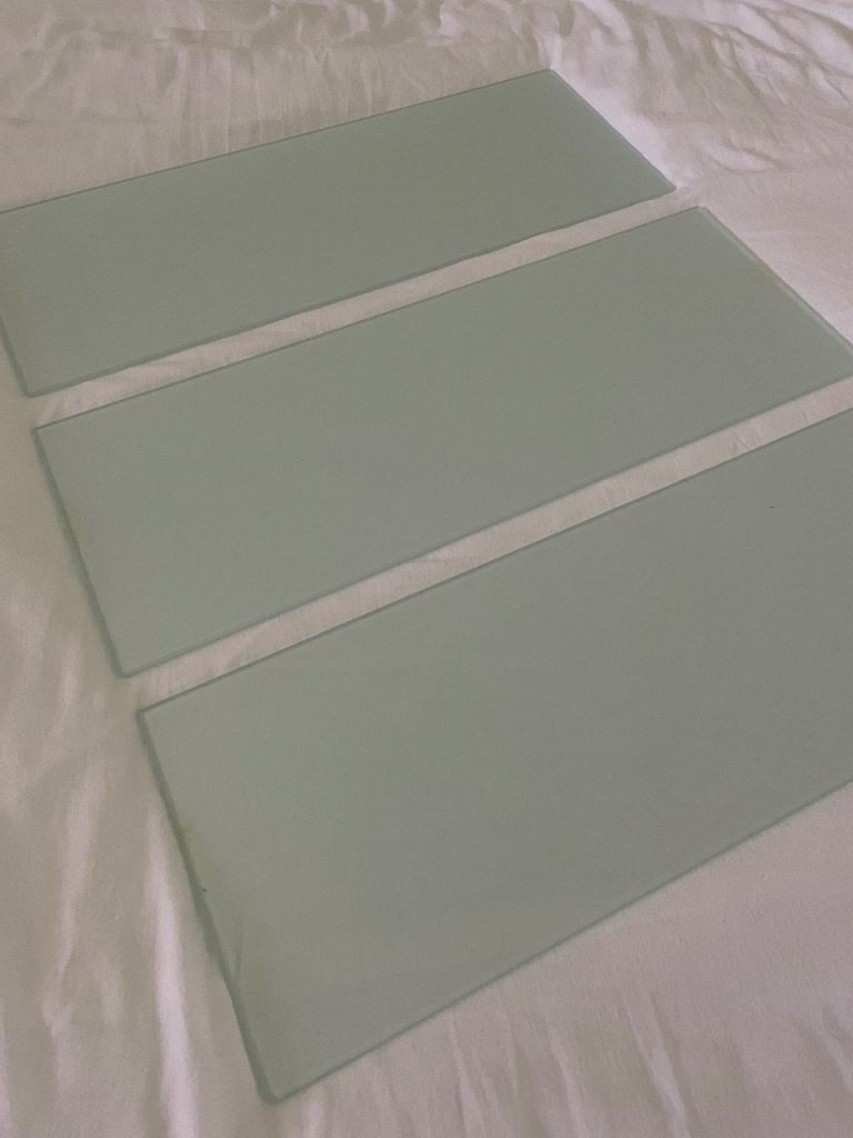 image for Glass shelves x3