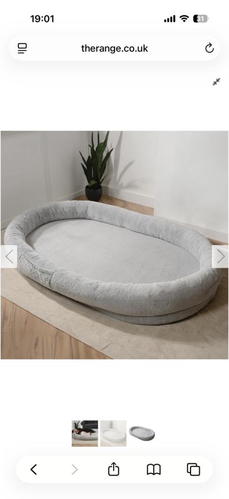 Human and pet bed