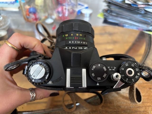 Zenit 11, 35mm SLR film camera with a Helios -44M-4 58mm f/2 lens