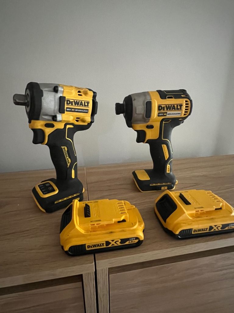 Dewalt impact driver and impact wrench 