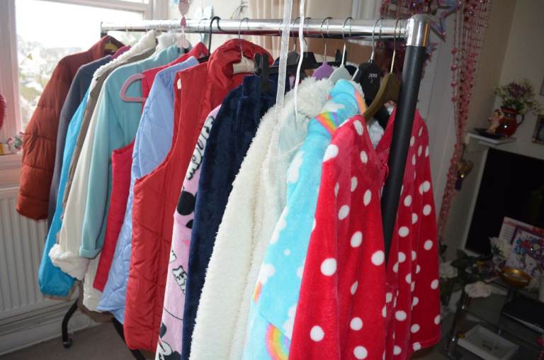 SUPER BARGAIN consider swap   indoor outdoor fleeces top capes  coats CAPES many hardly worn  