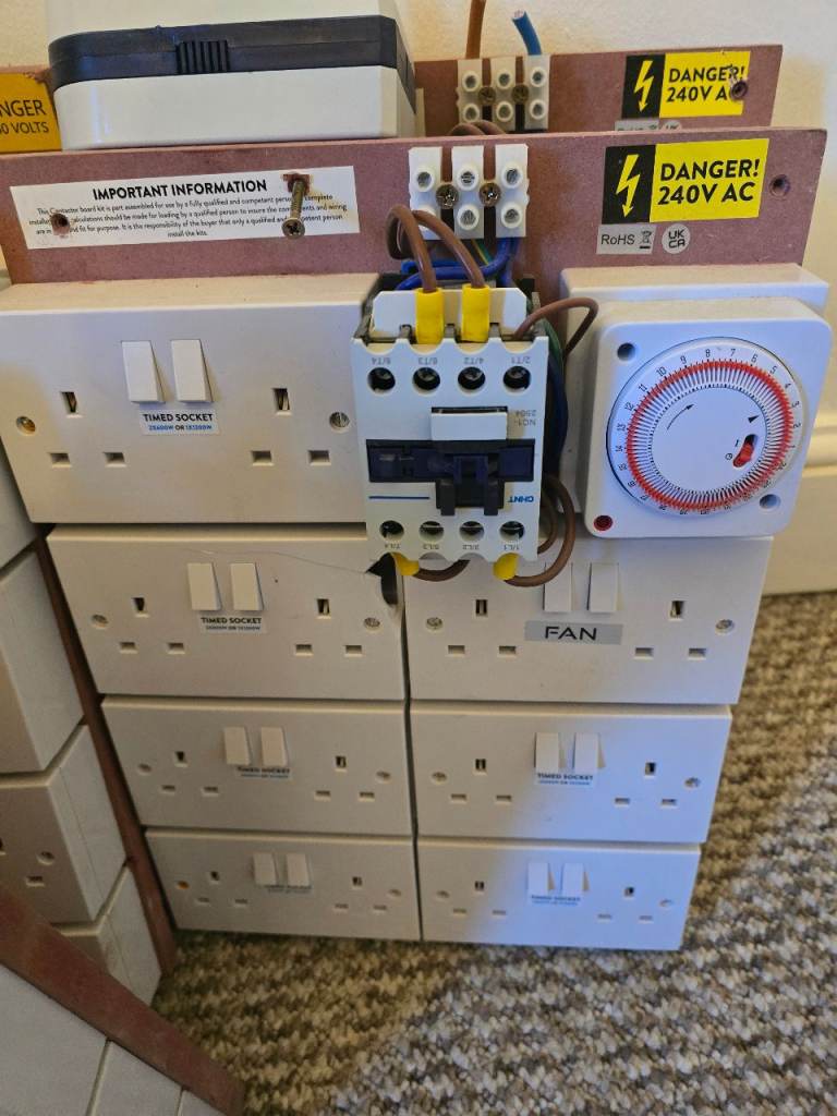 Electricity Grow board Contactor Board - 12Way+2Aux