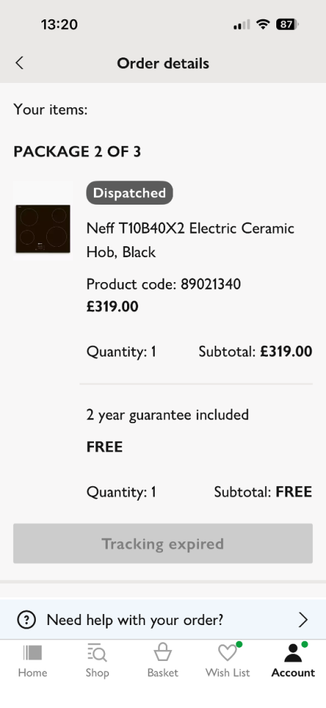 Neff ceramic hob