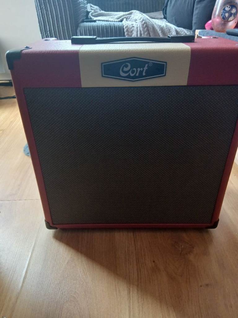 Cort Guitar Amplifier – Red, Cream & Black, Good Condition