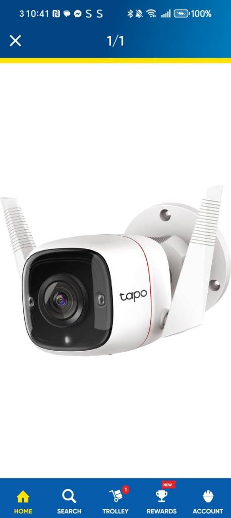 Tapo x 3 outdoor cameras model c310 
