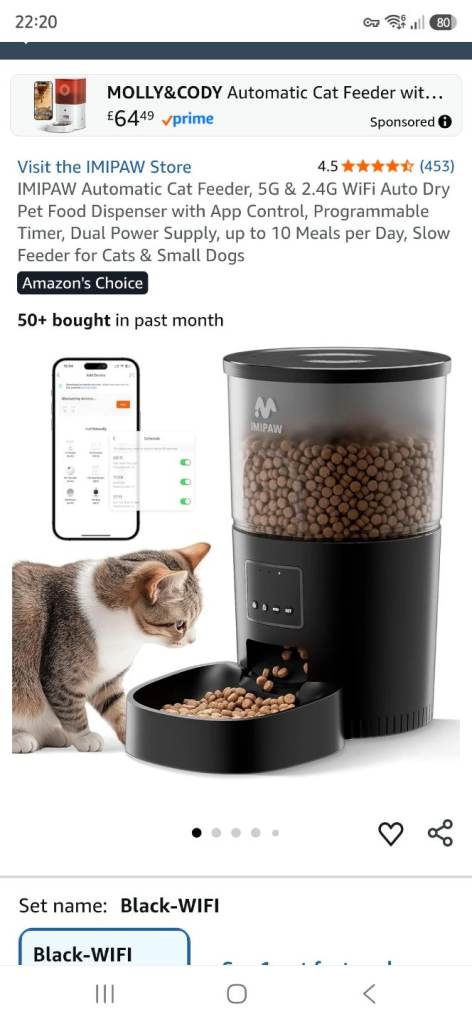Automatic cat/small dog feeder