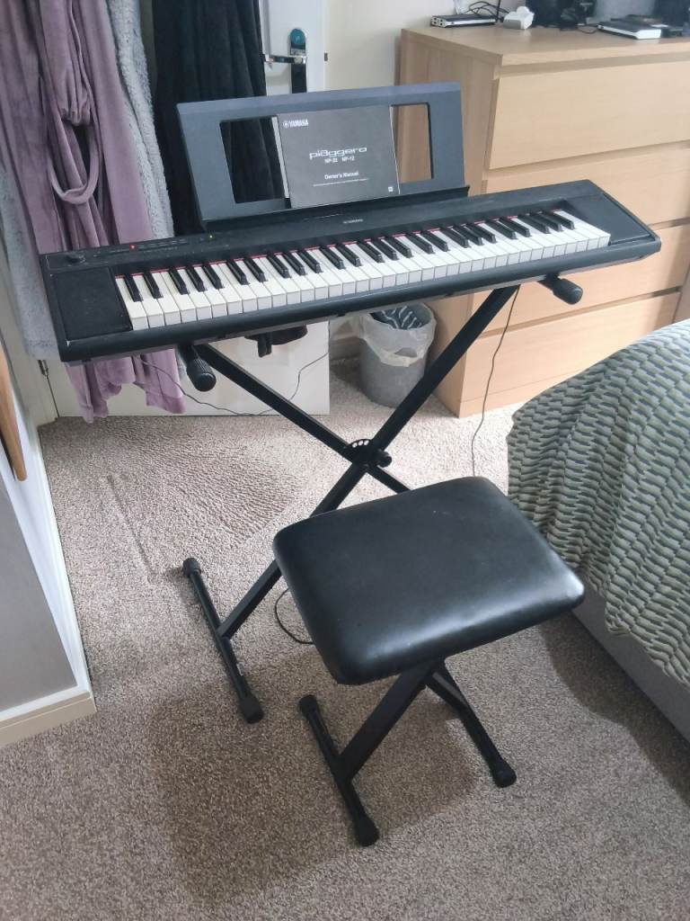 Yamaha Piaggero digital piano.