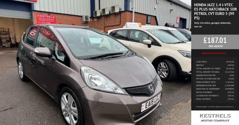 2015 Honda Jazz 1.4 i-VTEC ES Plus Hatchback 5dr Petrol CVT Euro 5 (99 ps) Hatch