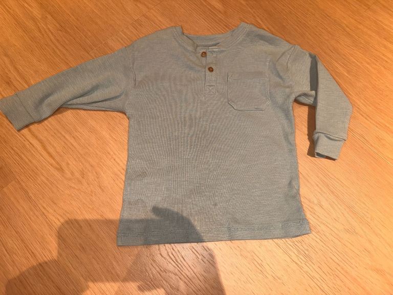 Next Kids Nightwear Long Sleeve Top – Sage green , Good Condition