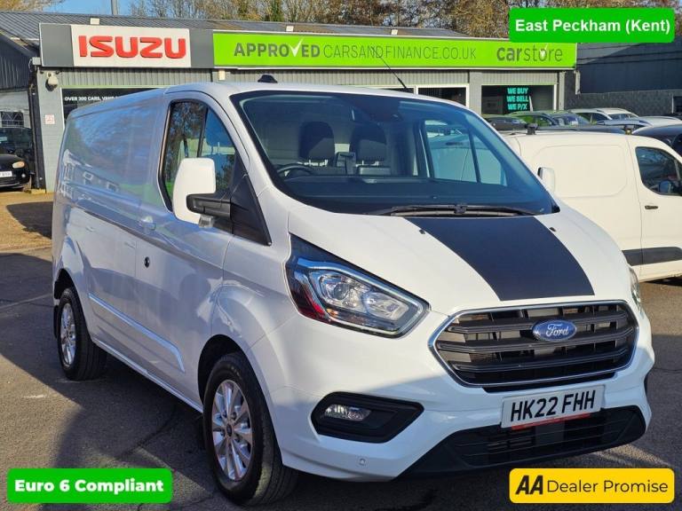 2022 Ford Transit Custom White 2.0 EcoBlue Euro 6 panel van, 73,300 miles, ULEZ compliant, 6-Spee...