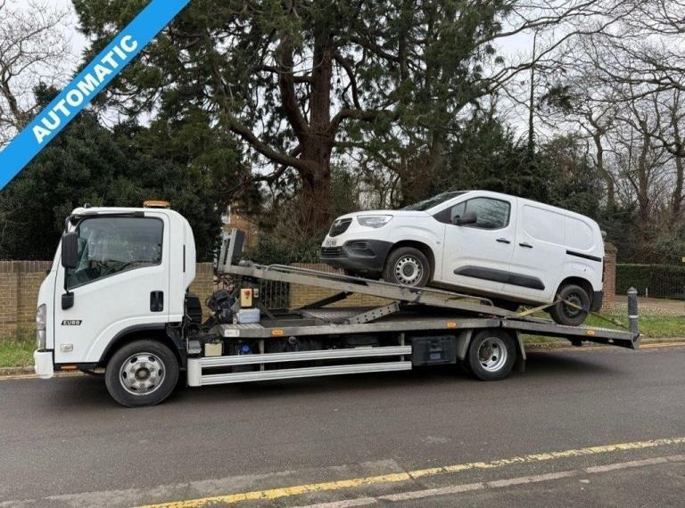 2019 69 ISUZU FORWARD N75.190 7.5T AUTOMATIC 2 CAR BEAVERTAIL TWIN DECK CAR TRAN