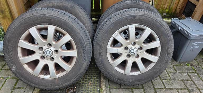 Vw t4 wheels with nearly new tyres 