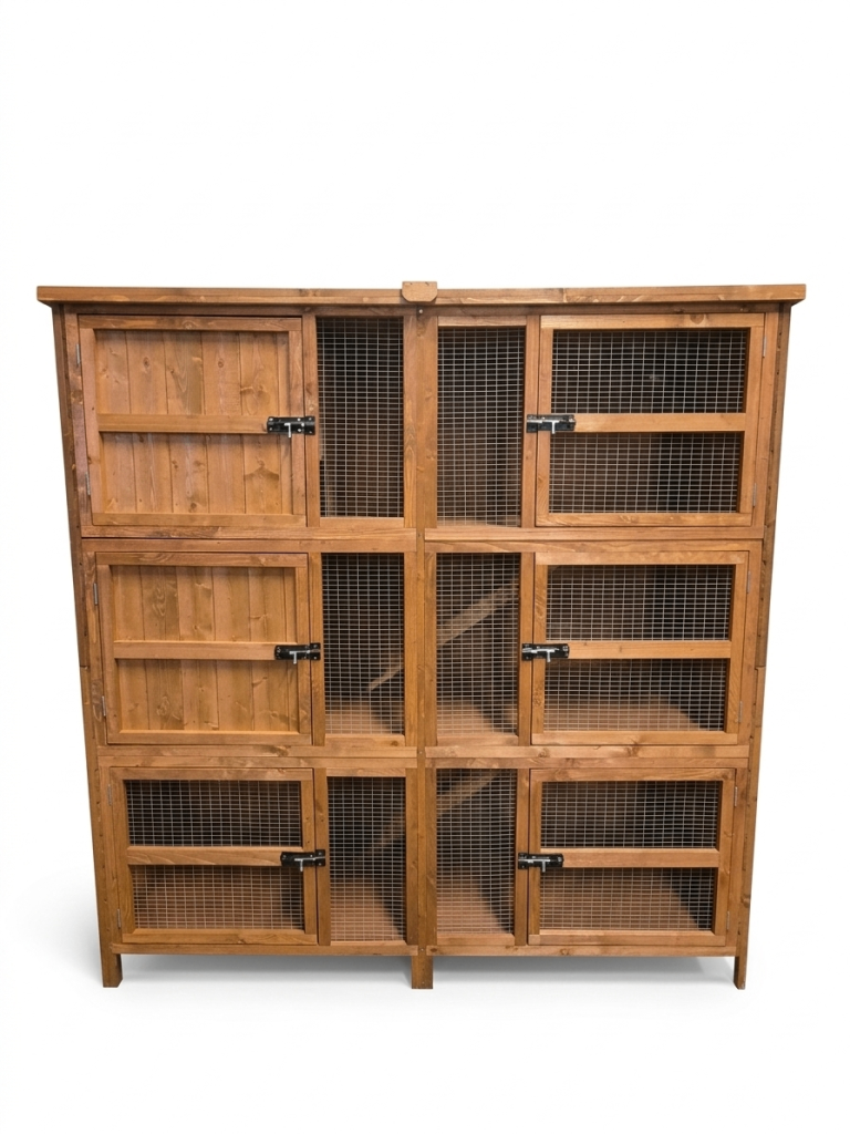 6ft Triple Rabbit Hutch