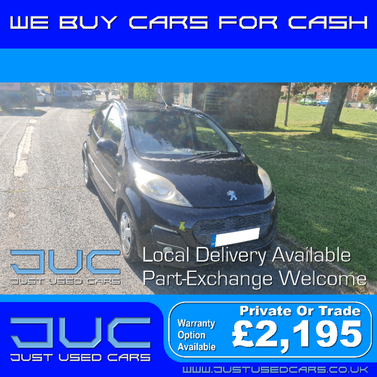 Peugeot 107 1.0 Allure (Manual Petrol) 13 Reg 2013 67,130 Miles ULEZ Compliant