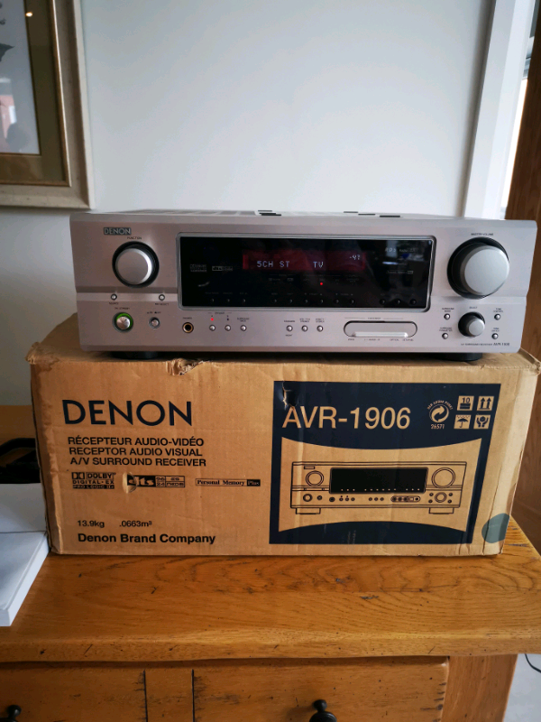 Denon Avr 1906 7.1 AV receiver silver. 7x 80w/pc