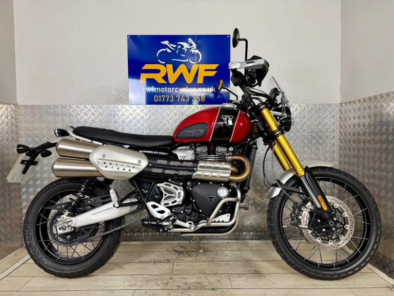 TRIUMPH SCRAMBLER 1200 XE, 2023, 73 REG, ONLY 3,550 MILES, SUPERB CONDITION