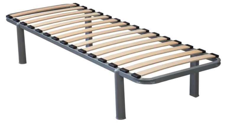 Metal single bed frame with mattress 