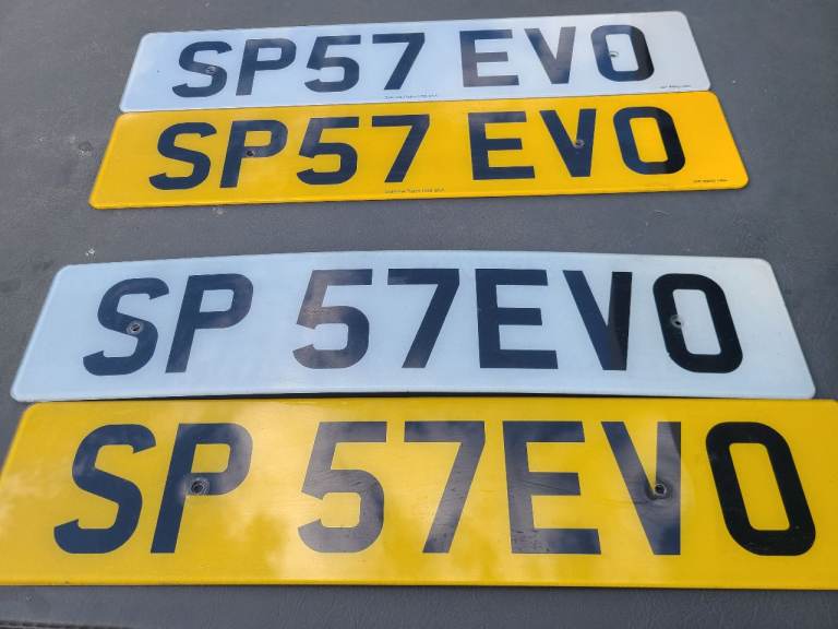 Private registration number