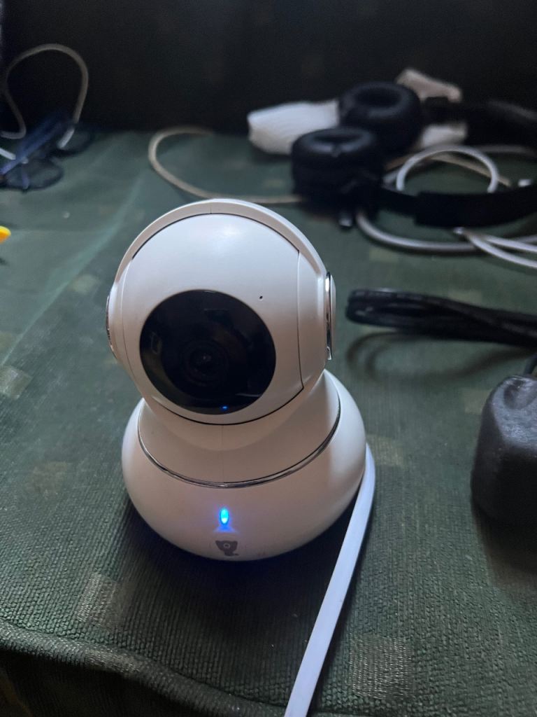 White Security Camera – Good Condition
