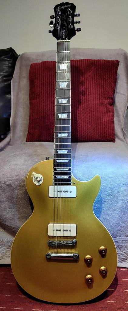 image for LES PAUL EPIPHONE 56 GOLD TOP GTR OWNED 23 YRS GREAT CONDITION