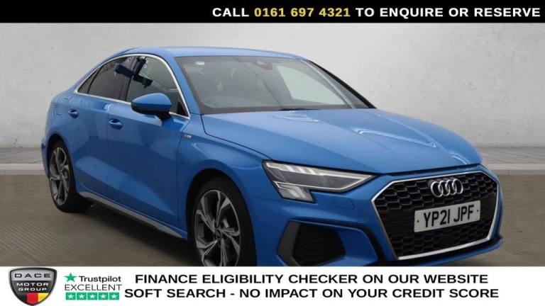 2021 Audi A3 1.5 TFSI 35 S line Saloon 4dr Petrol S Tronic Euro 6 (s/s) (150 ps) Saloon Petrol Au...