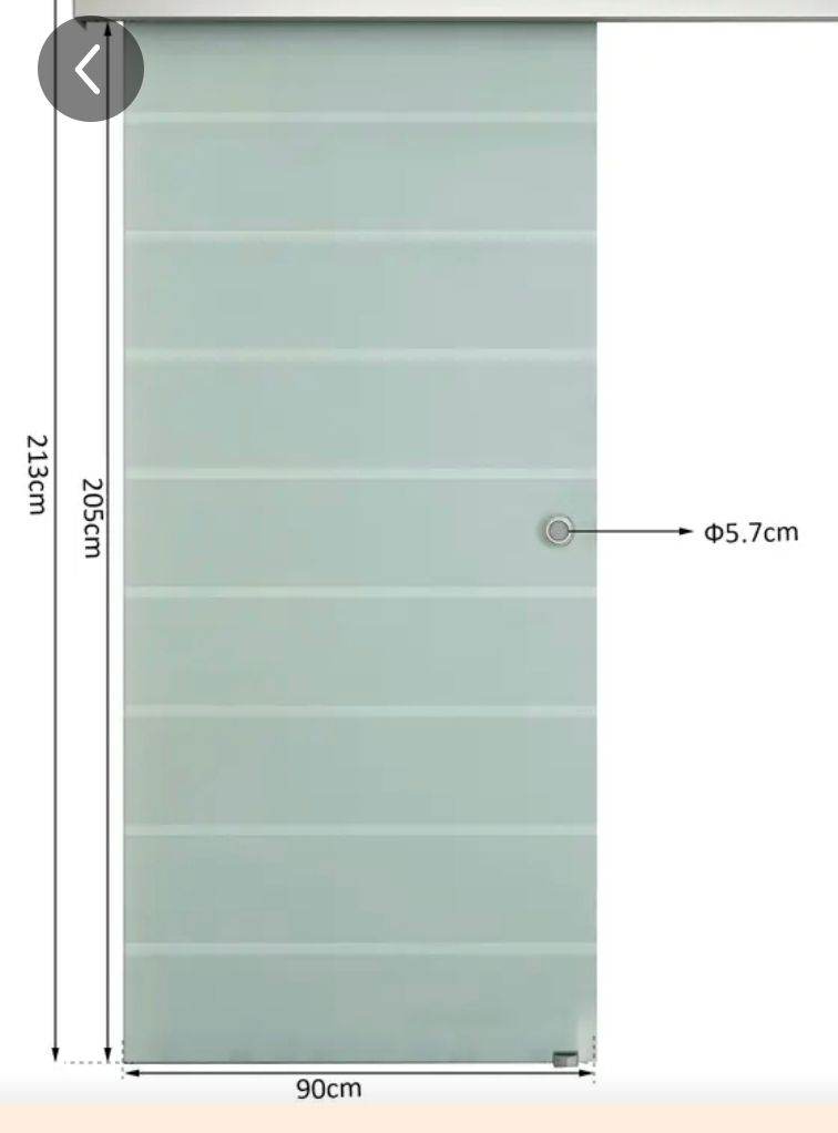 Glass sliding door