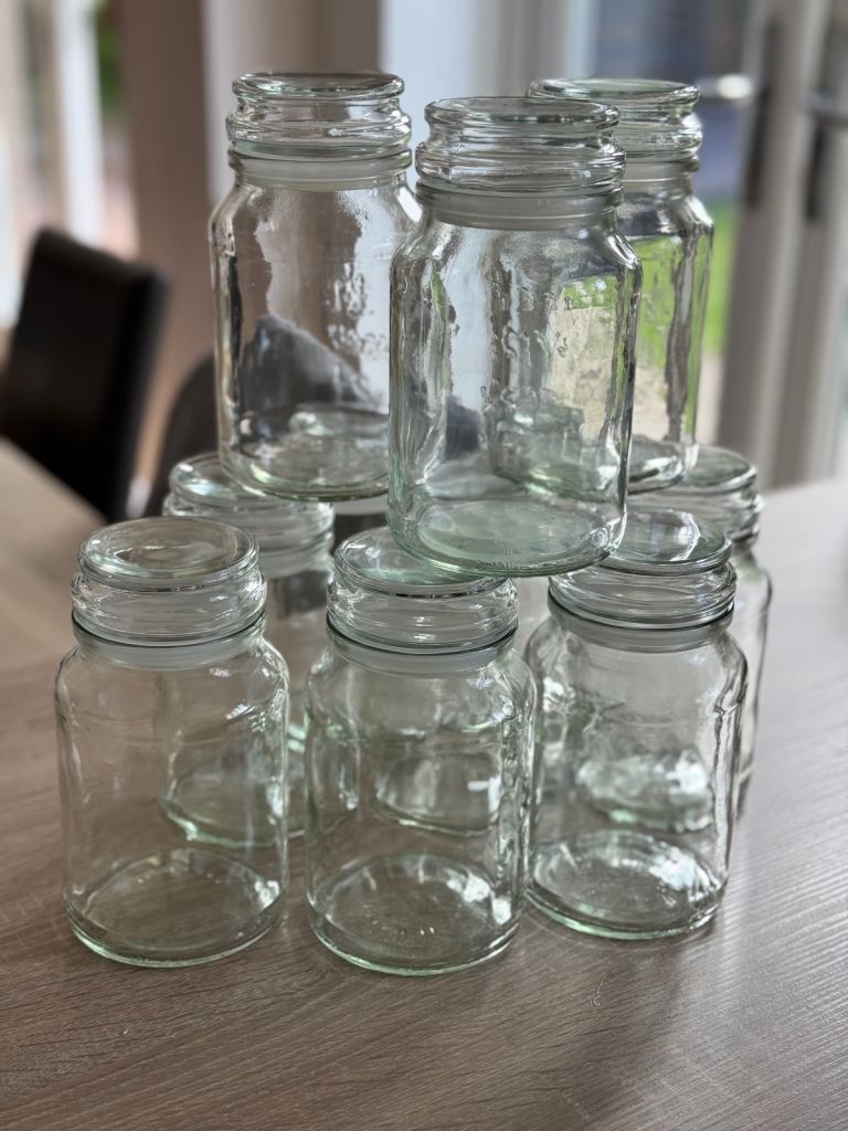 x14 quality airtight jars (6.5 in tall)