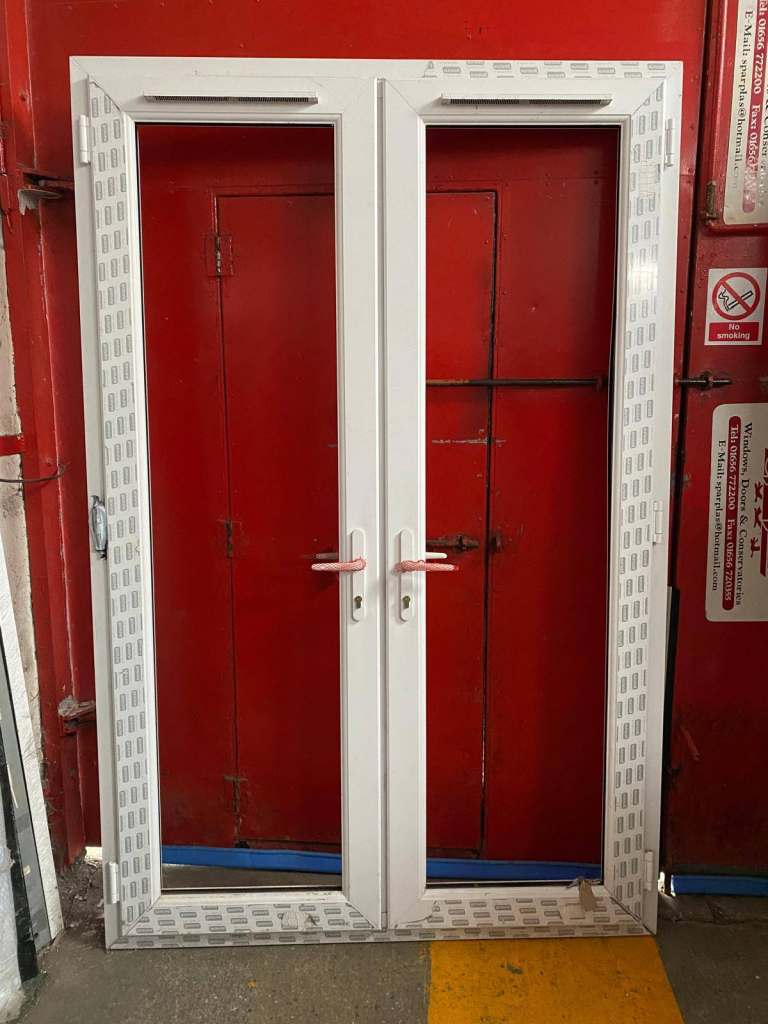 White UPVC French Doors - Brand new