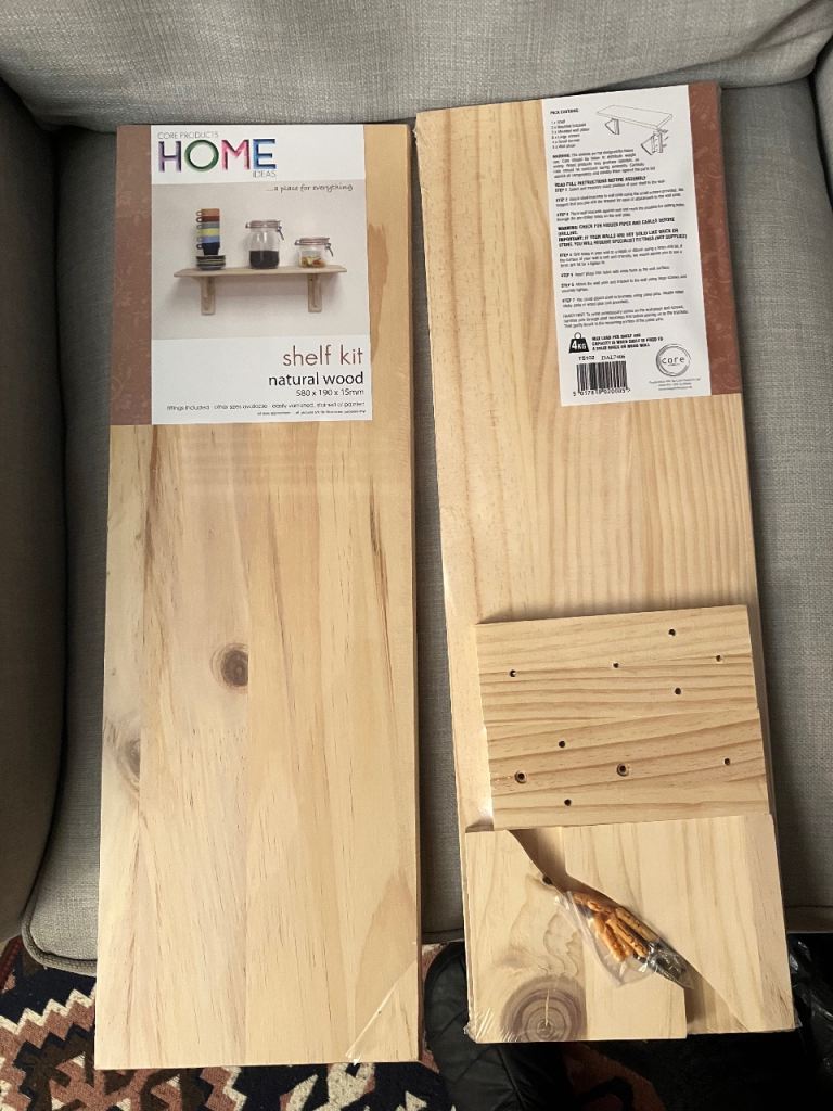 Two Brand New Wooden Shelves