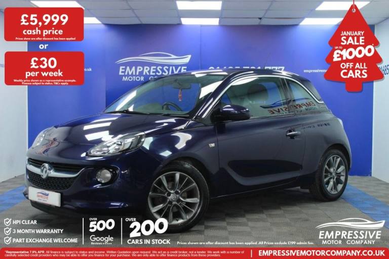 2016 66 VAUXHALL ADAM 1.2I JAM HATCHBACK 3DR PETROL MANUAL EURO 6 (70 PS)