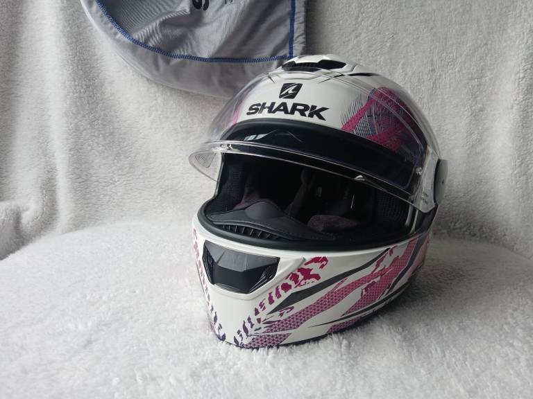 Shark D-Skwal 3 Full Face Motocycle Helmet Multi Pink White Purple NWOT Size S