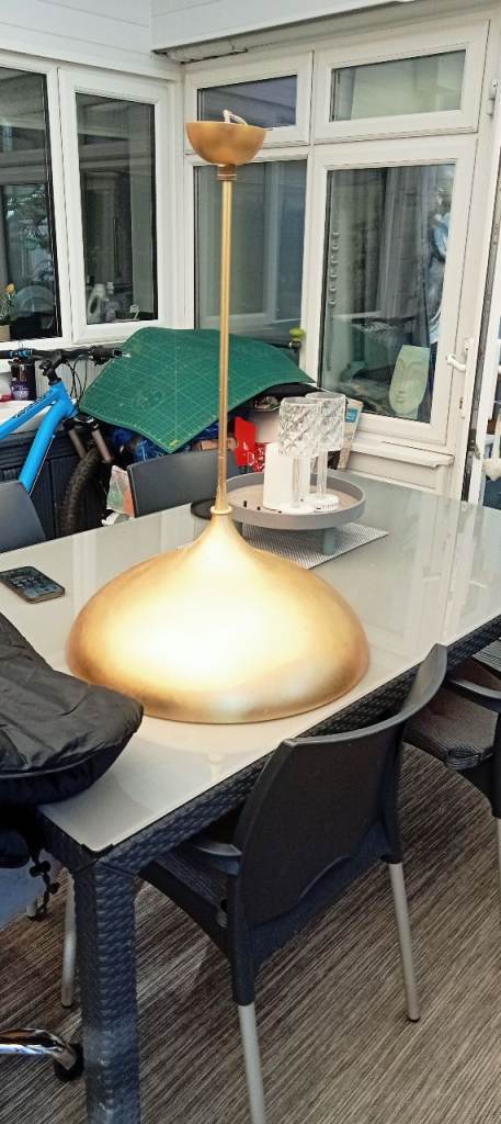 Gold light fitting 
