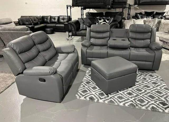 Luxury Roma Corner Recliner Sofa & 3-2 Recliner 🔥 Comfy Premium | 25% Off Free Delivery **