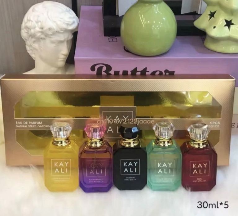 Kayali 5 piece perfume gift set