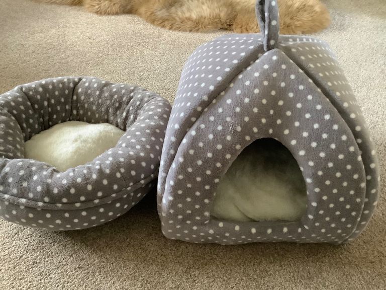 Cat igloo and cat bed 