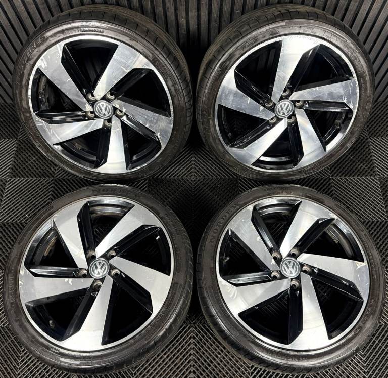 18" GENUINE VW GOLF GTI MK7 R LINE GT GTD MILTON KEYNES MK6 MK7 ALLOY WHEELS TYRES ALLOYS