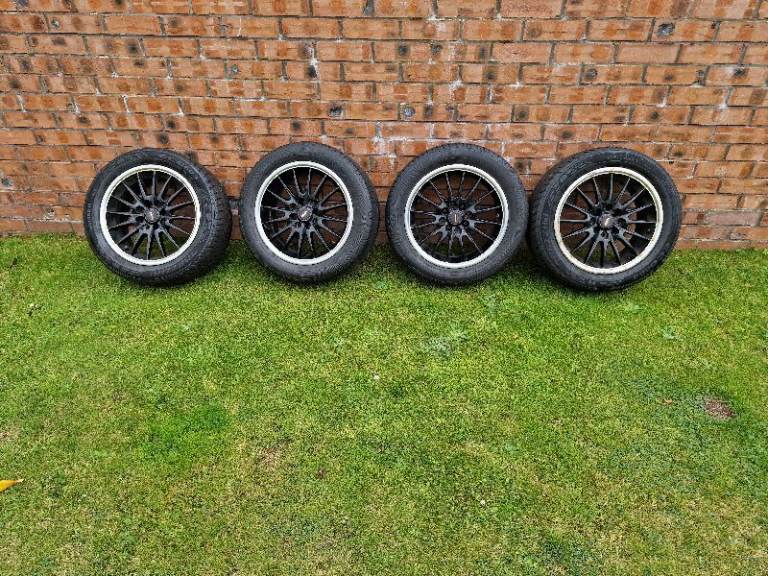 Black alloy wheels