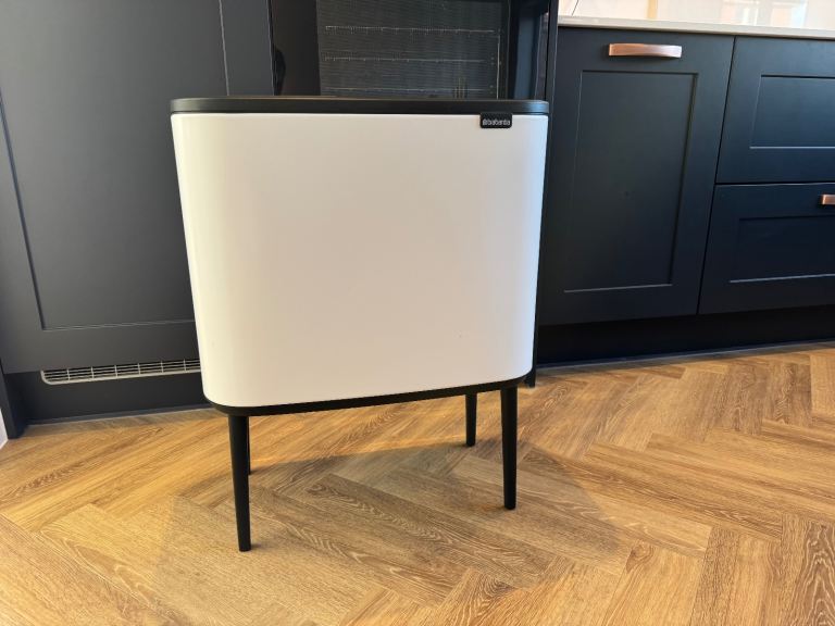 Stylish & Premium Brabantia Bo Touch Bin 11 + 23 Litre White – Excellent Condition
