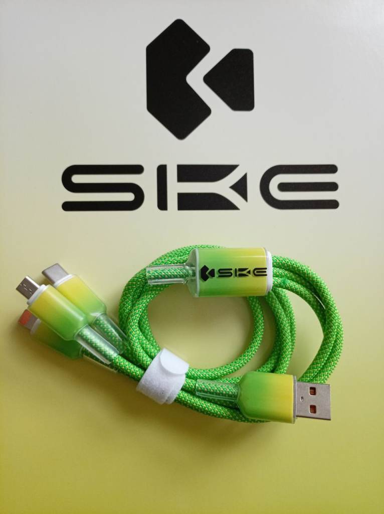 Three-in-one fast charging cable