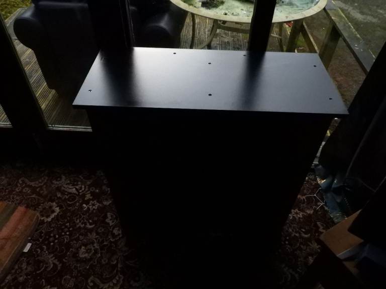Aquarium Cabinet/Stand, Black, L32" ,X W14.25",XH28.5"