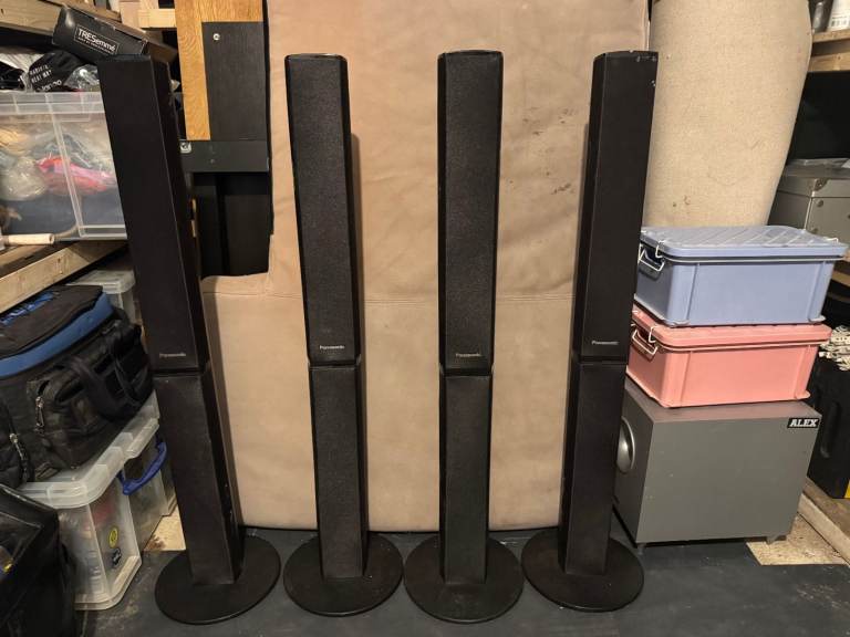 Panasonic speakers for 5.1 Surround system sold without the subwoofer and the amp - model  