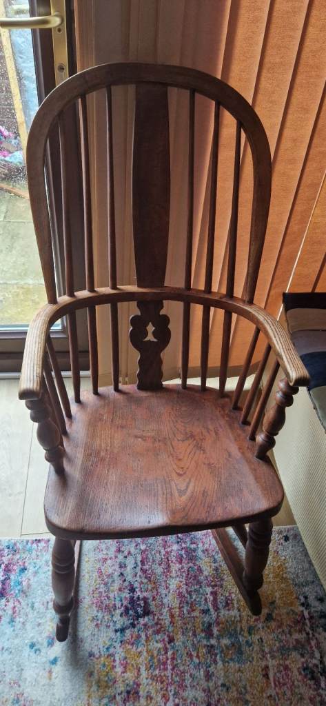 Antique Windsor Rocking Chair
